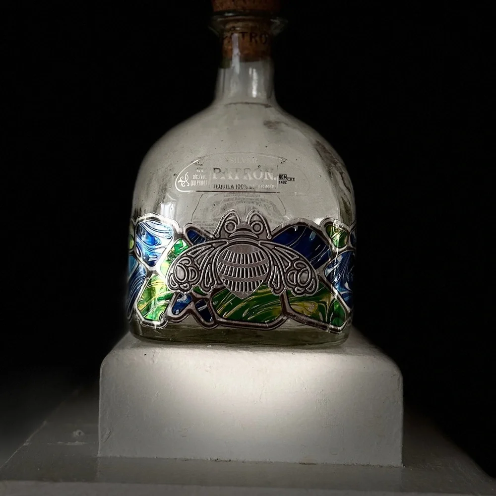 Patron Tequila Silver Blanco 1L EMPTY bottle for decor - Picture 4 of 6